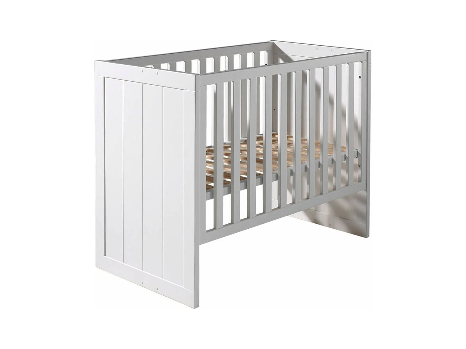 GASTON - Pack Lit Bébé 60x120cm + Commode + Armoire 2P