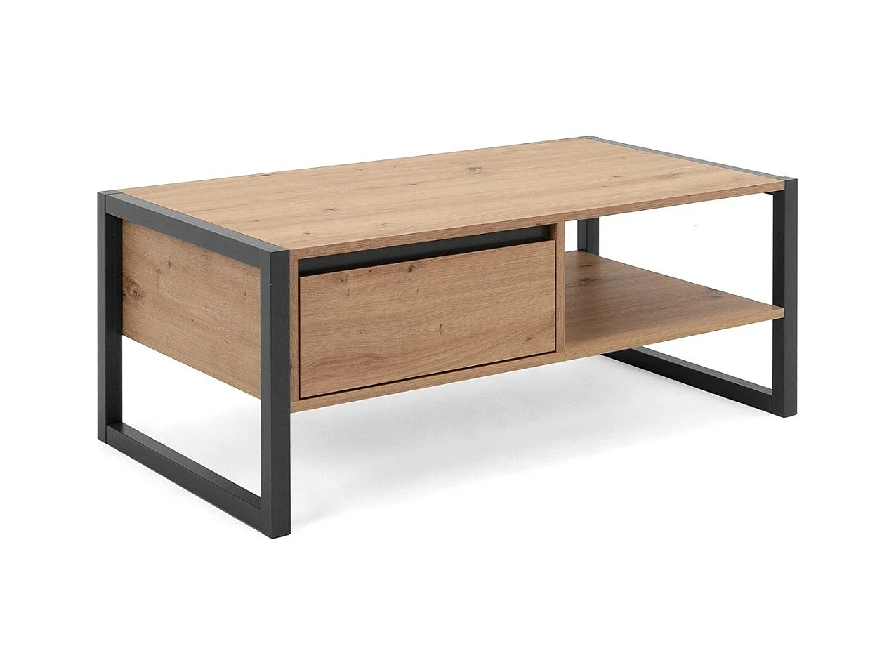 Mesa de centro Denver 55 roble artesanal y gris antracita