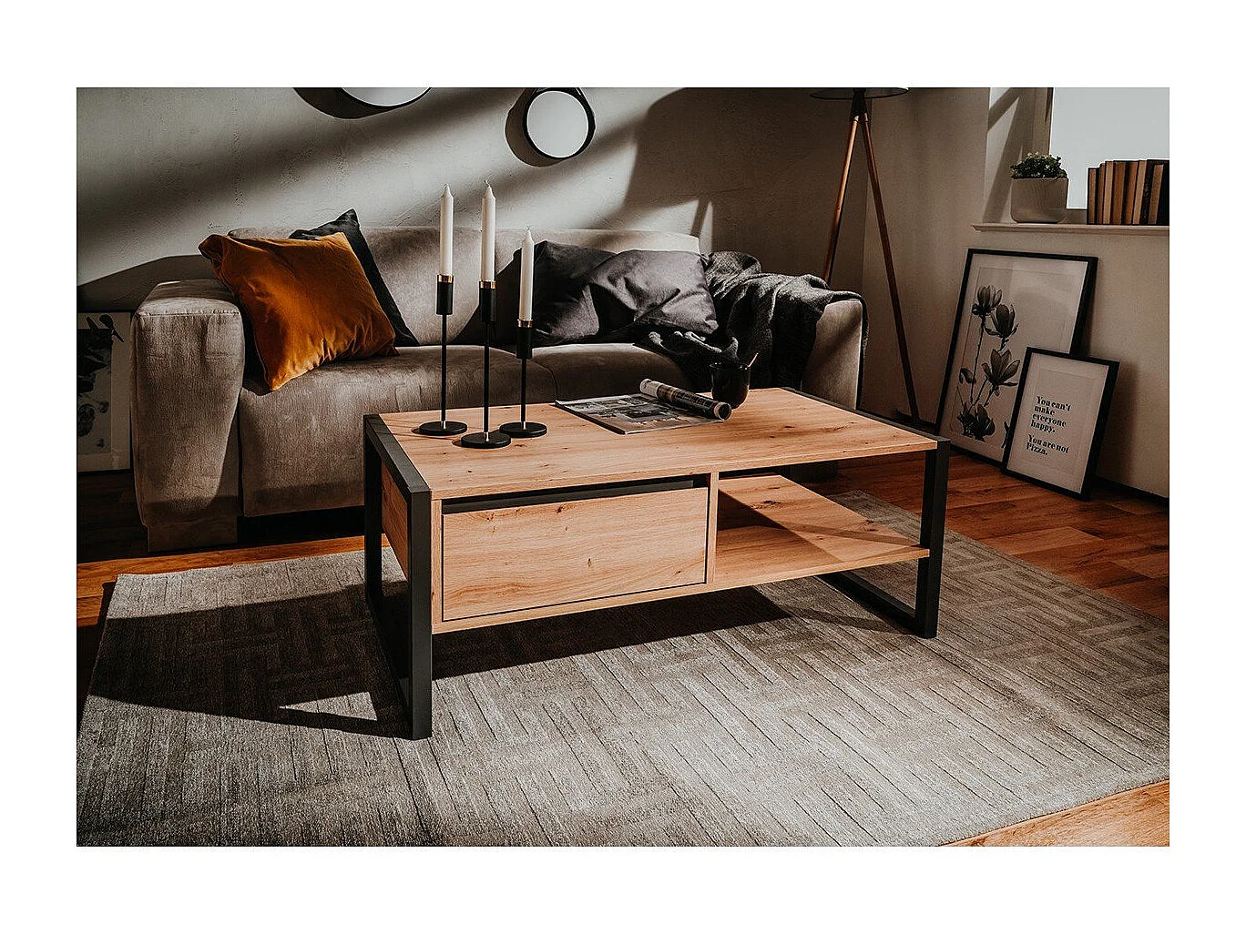 Table Basse avec Tiroir L100 cm - DENVER