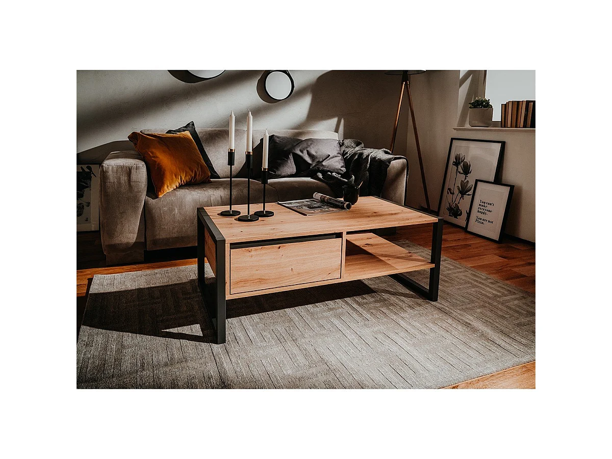 Table Basse avec Tiroir L100 cm - DENVER