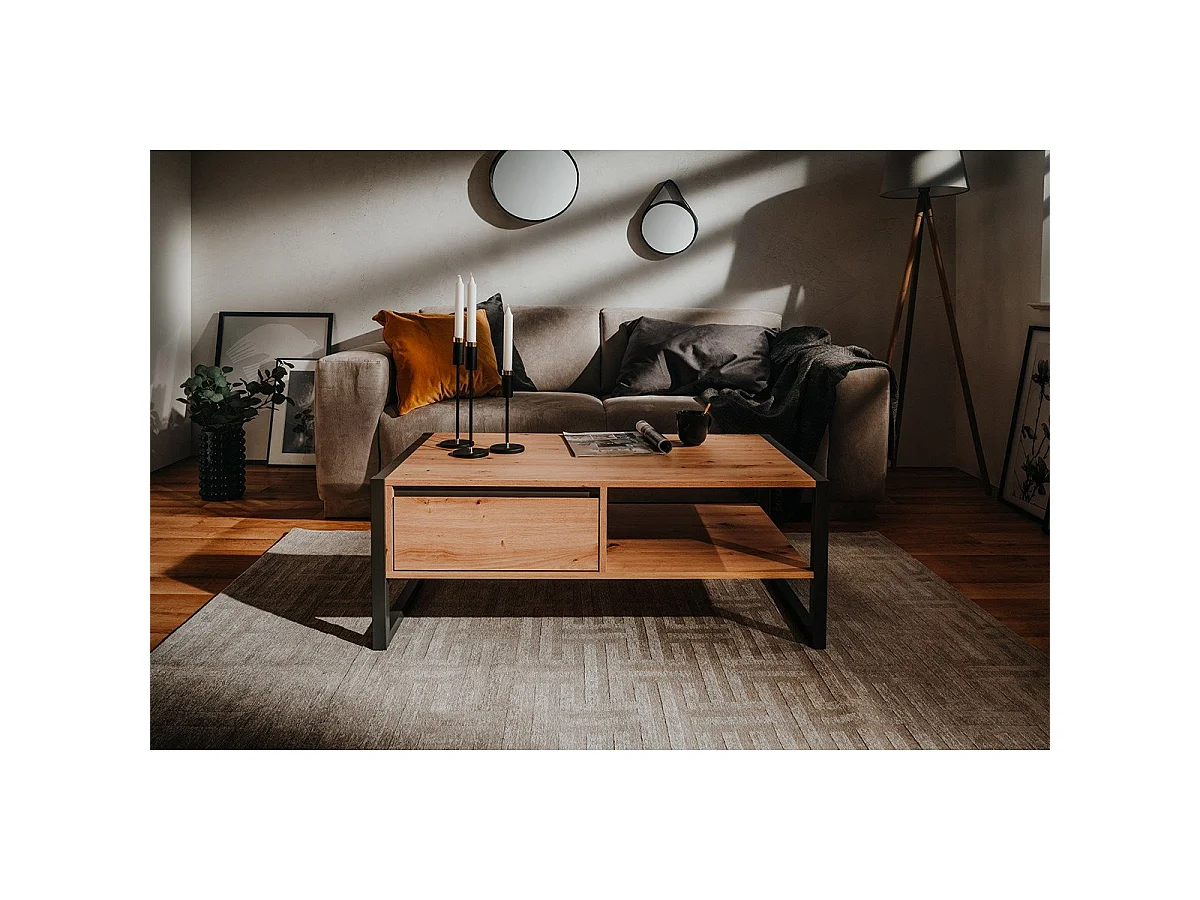 Table Basse avec Tiroir L100 cm - DENVER