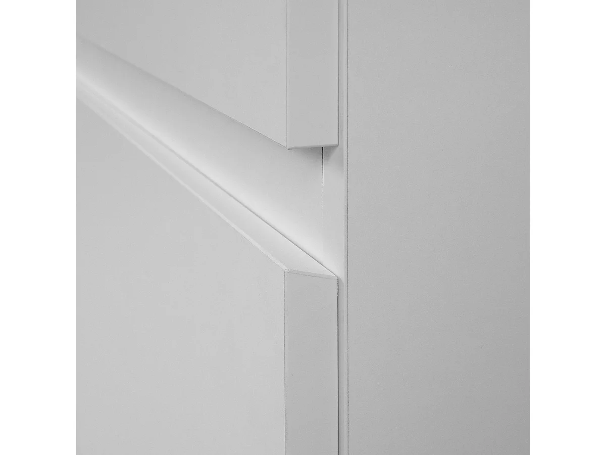 Szafa 2-drzwiowa z 2 białymi szufladami - szer. 80 x wys. 191 x gł. 55 cm