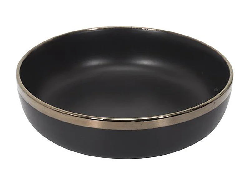 Lot de 6 assiettes creuses MOSCOU noir