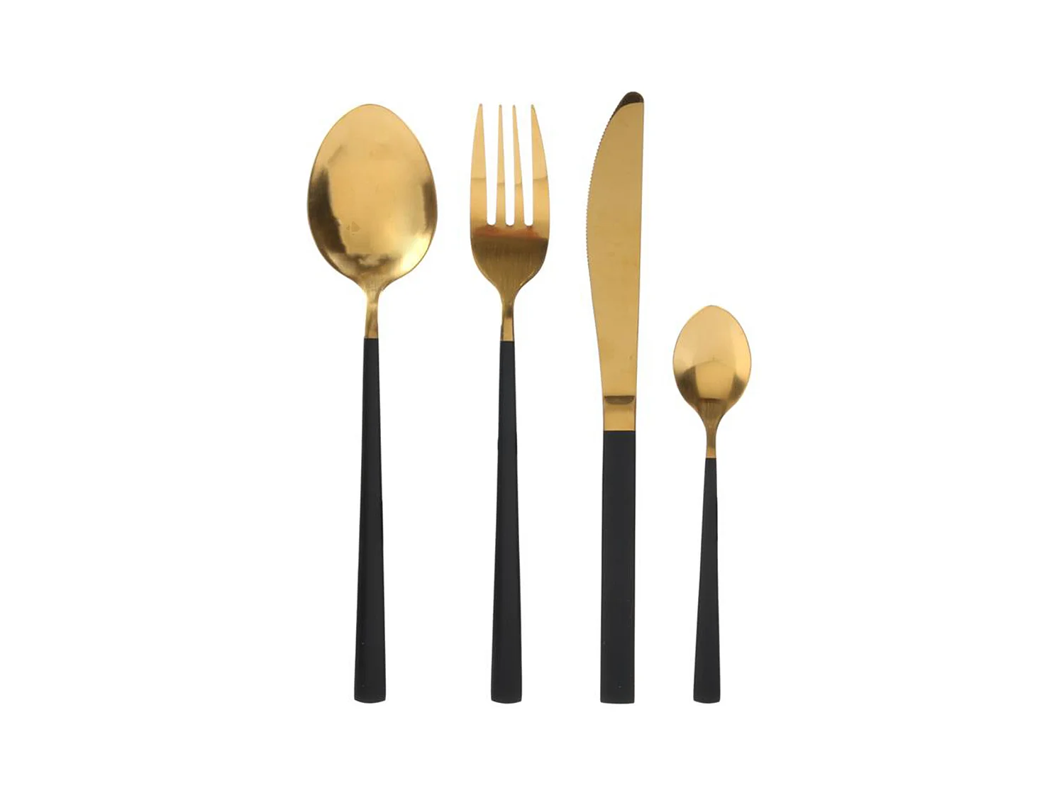 Ménagère 16 couverts GALO noir et doré