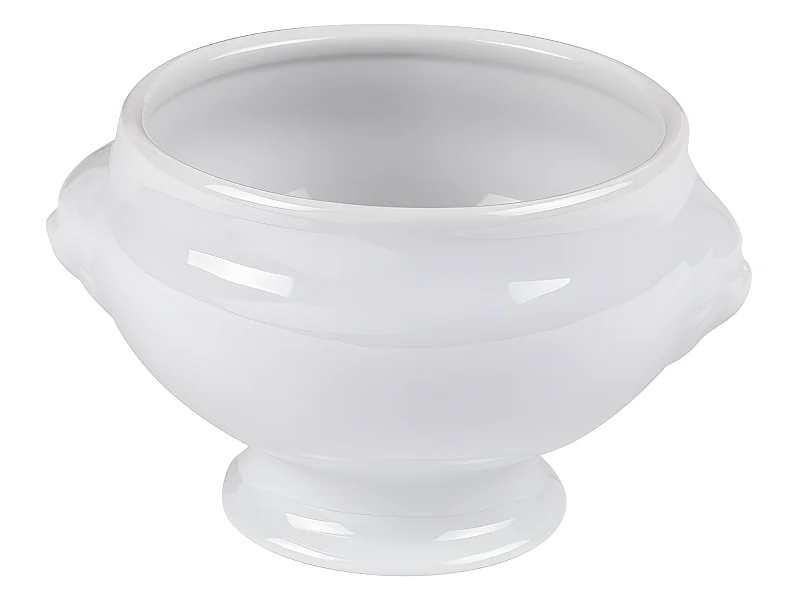 Bol tête de lion 40 cl en porcelaine blanche (lot de 6)