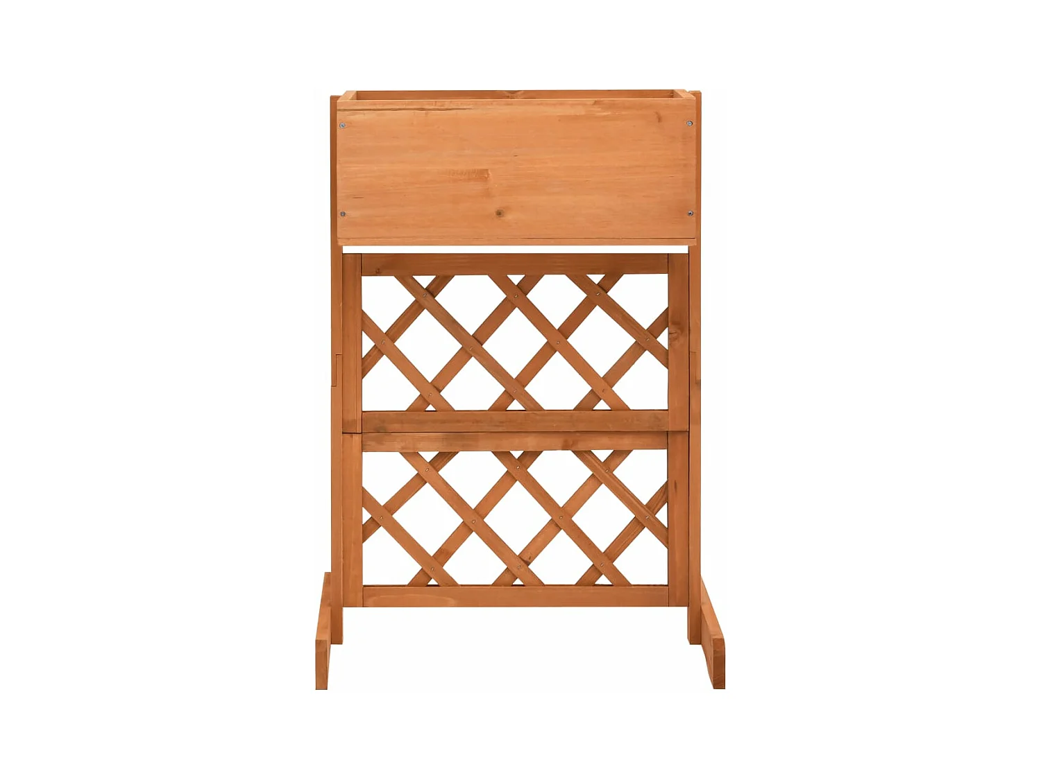 Fioriera da giardino a traliccio 45 x 30 x 74 cm in legno di abete 02_0000877