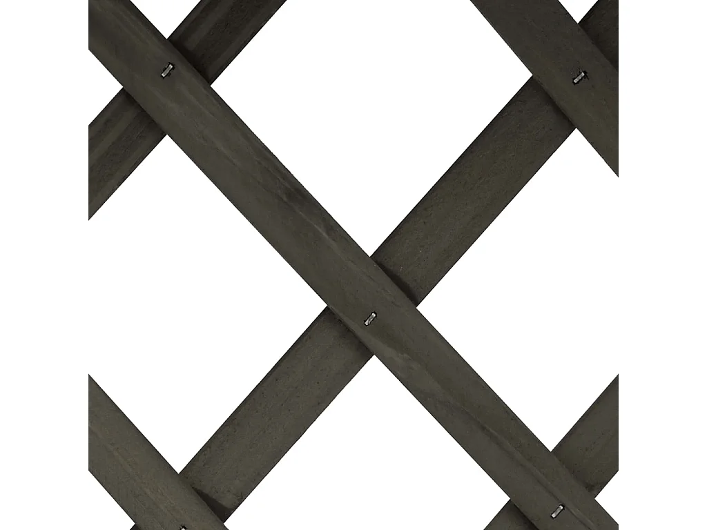 Fioriera da giardino a traliccio grigia 45 x 30 x 74 cm in legno di abete 02_0000874