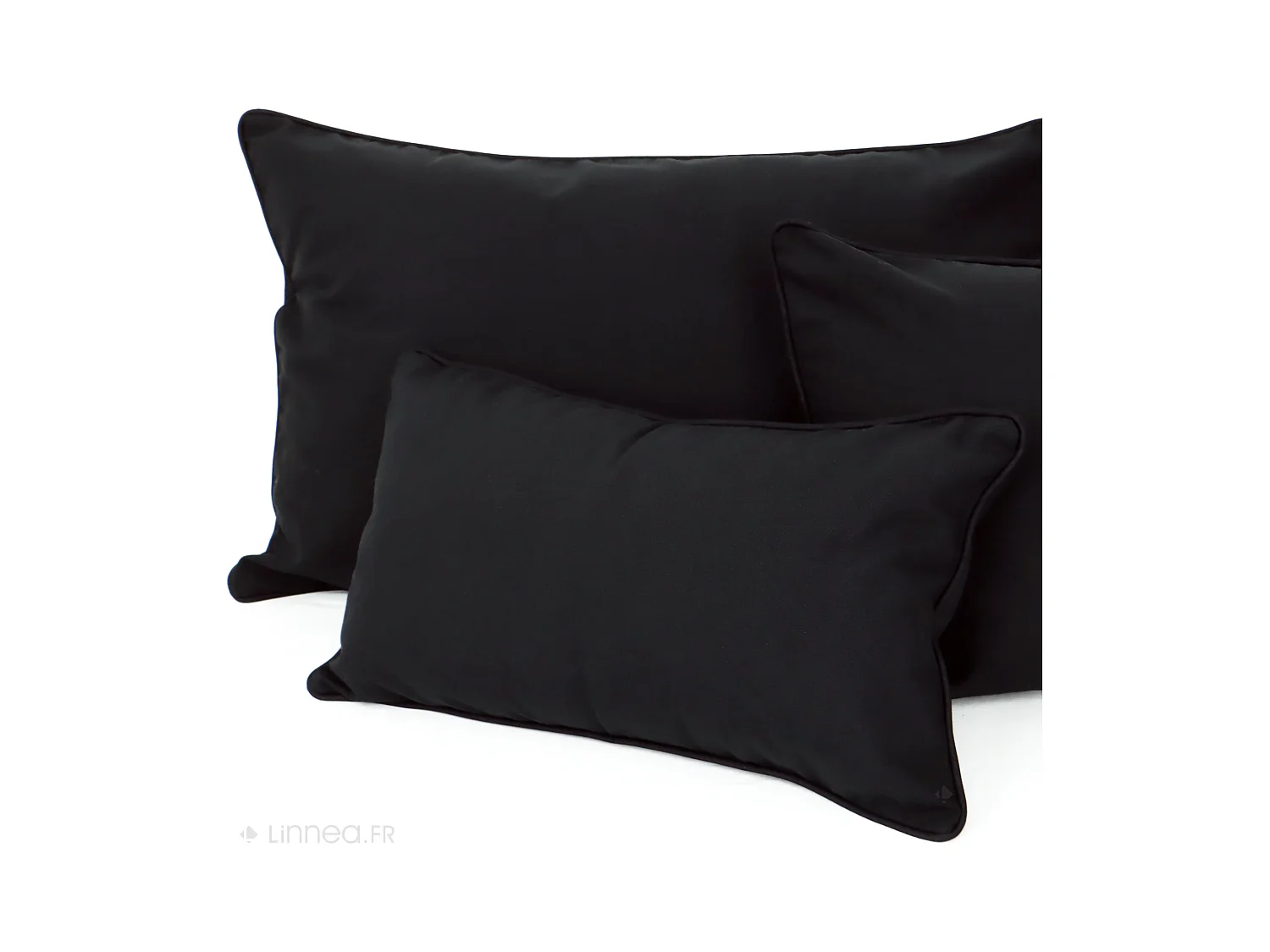 Housse de coussin 40x40 cm MONTSEGUR Noir