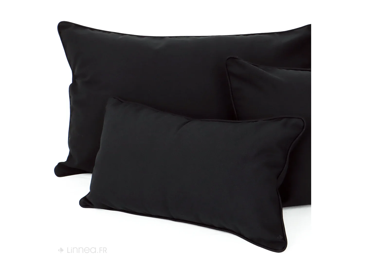 Housse de coussin 40x40 cm MONTSEGUR Noir