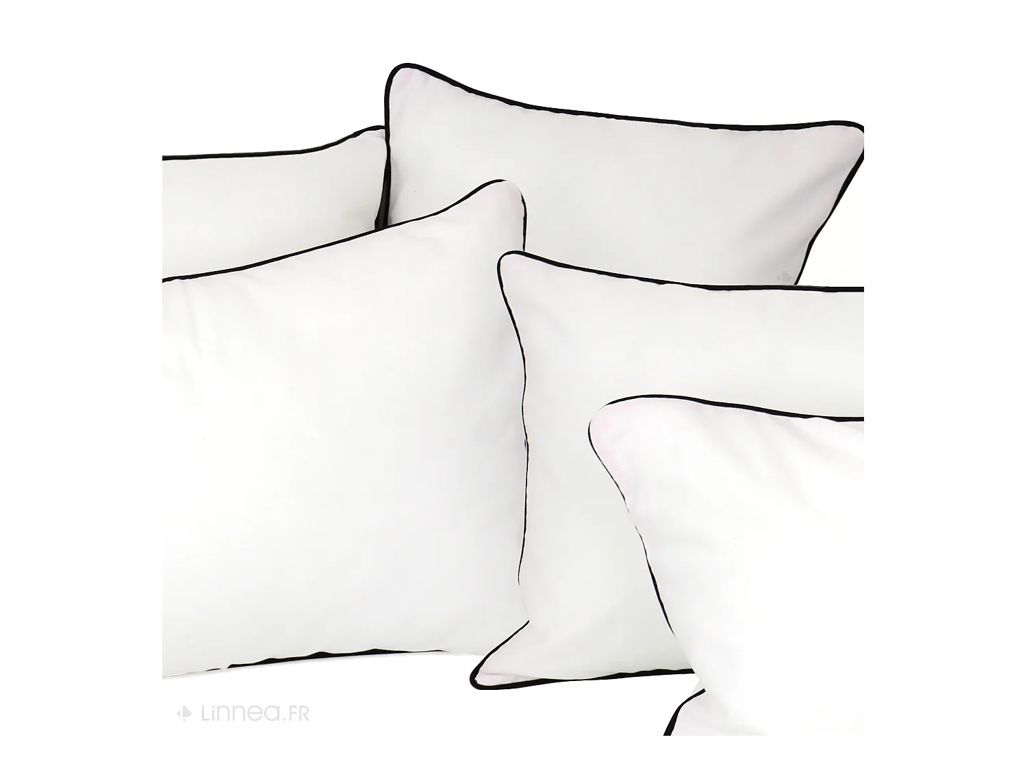 Housse de coussin 40x40 cm MONTSEGUR Blanc
