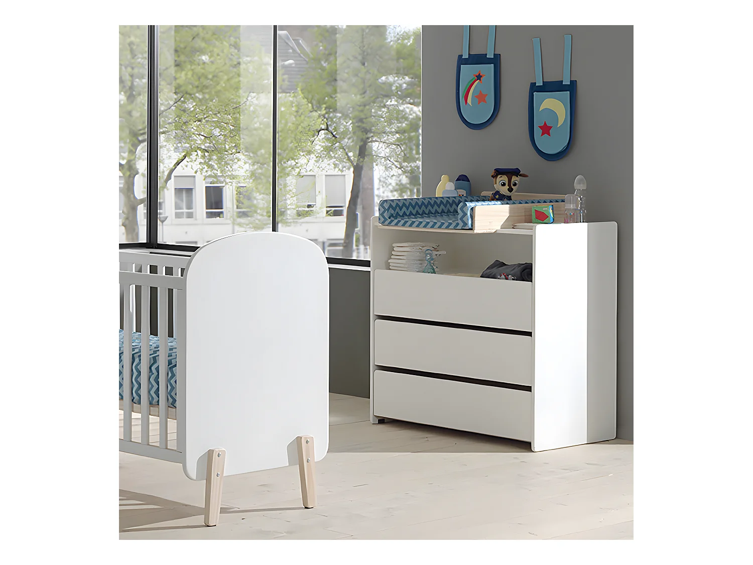 BODHI - Table à Langer en Pin Compatible avec la Commode