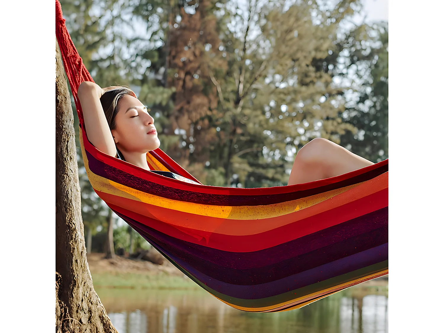 Hangmat doek "Dallas" - 3,6 m - Rood