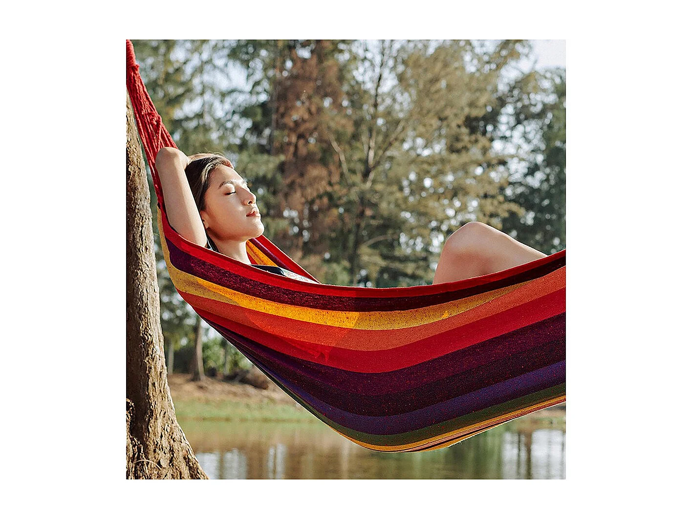 Toile hamac jardin "Dallas" - 3.6 m - Rouge