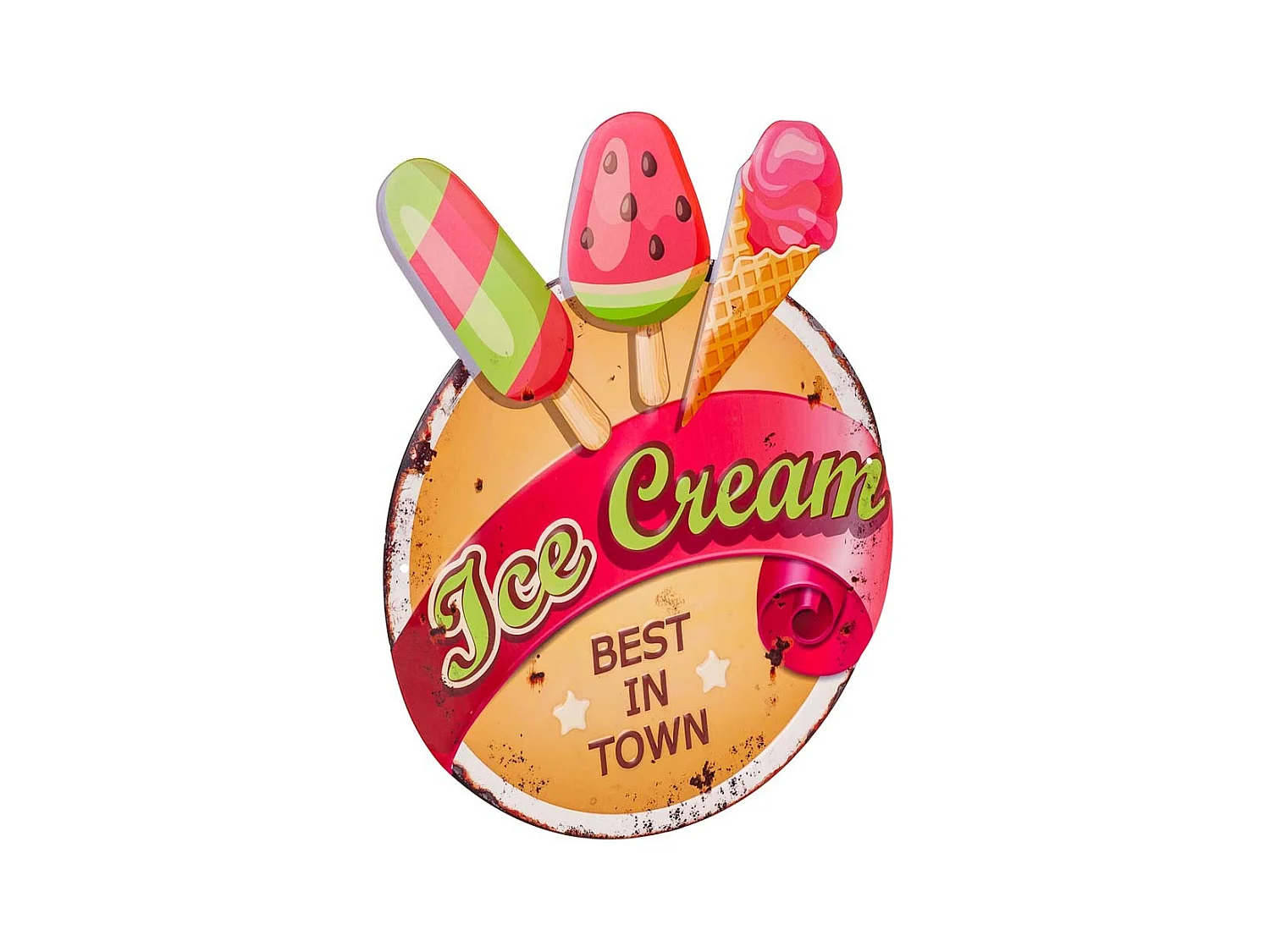 Rote Metallplatte 38x45x1h cm