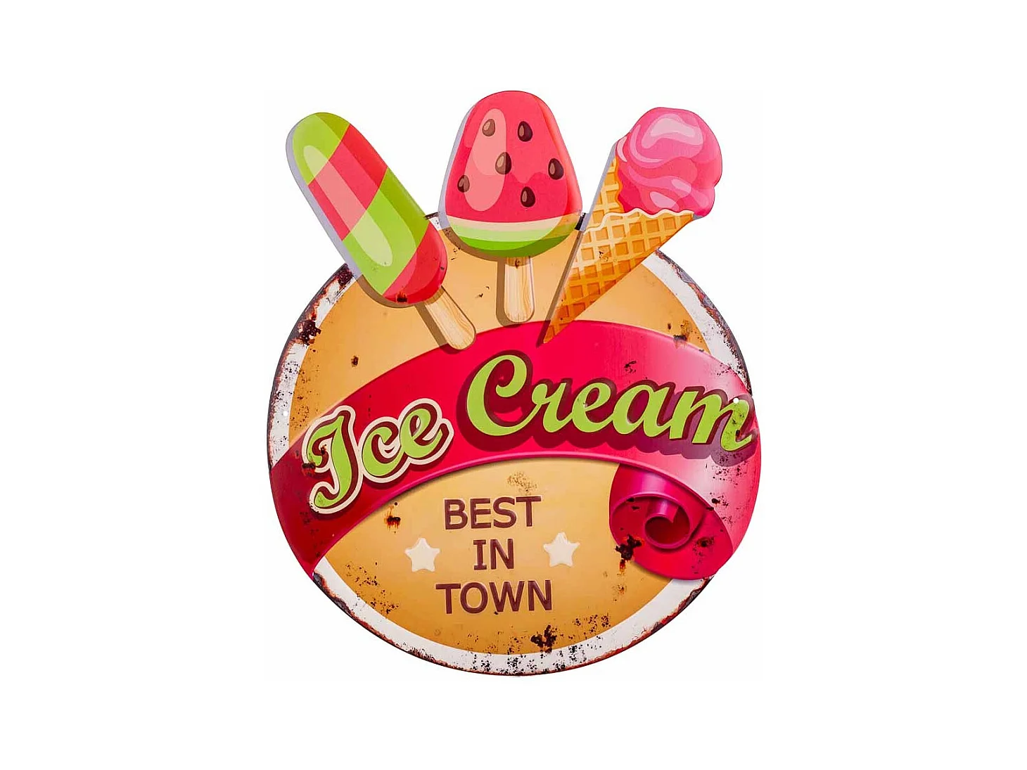 Rote Metallplatte 38x45x1h cm