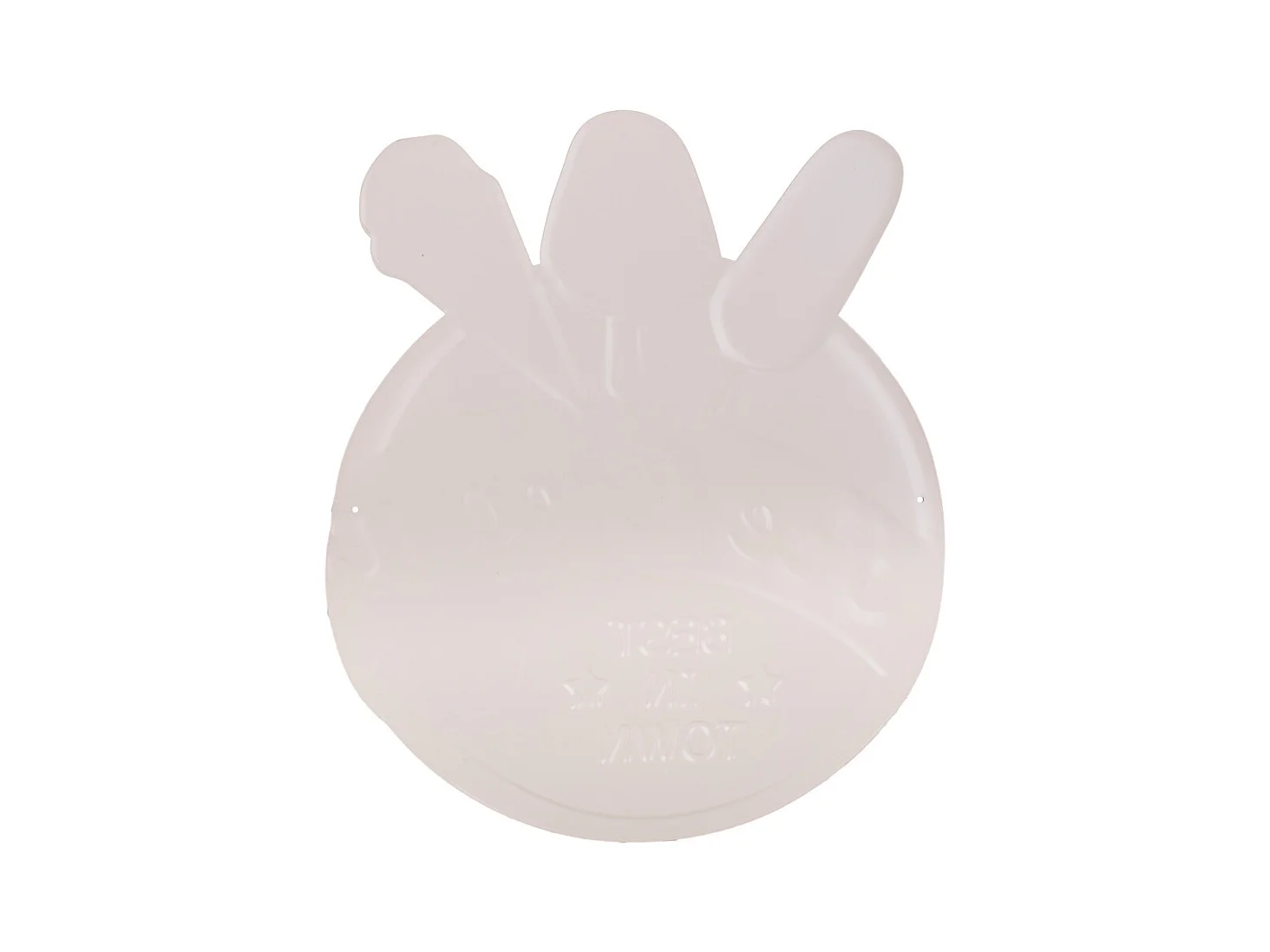 Rote Metallplatte 38x45x1h cm