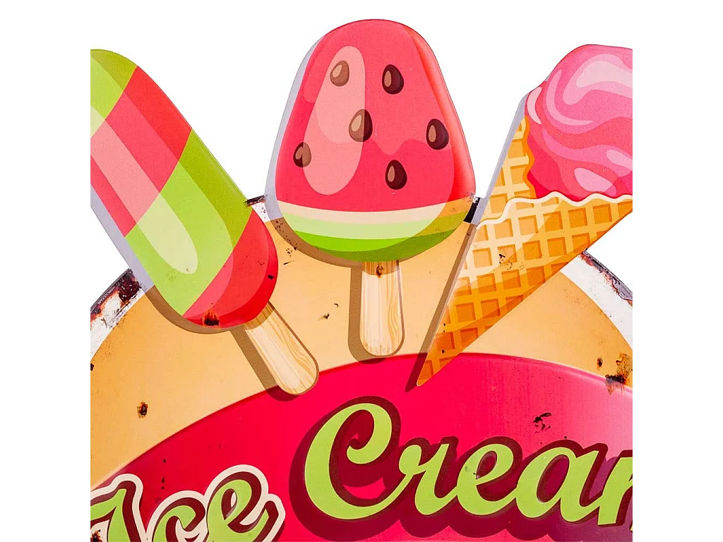 Placa de metal vermelha 38x45x1