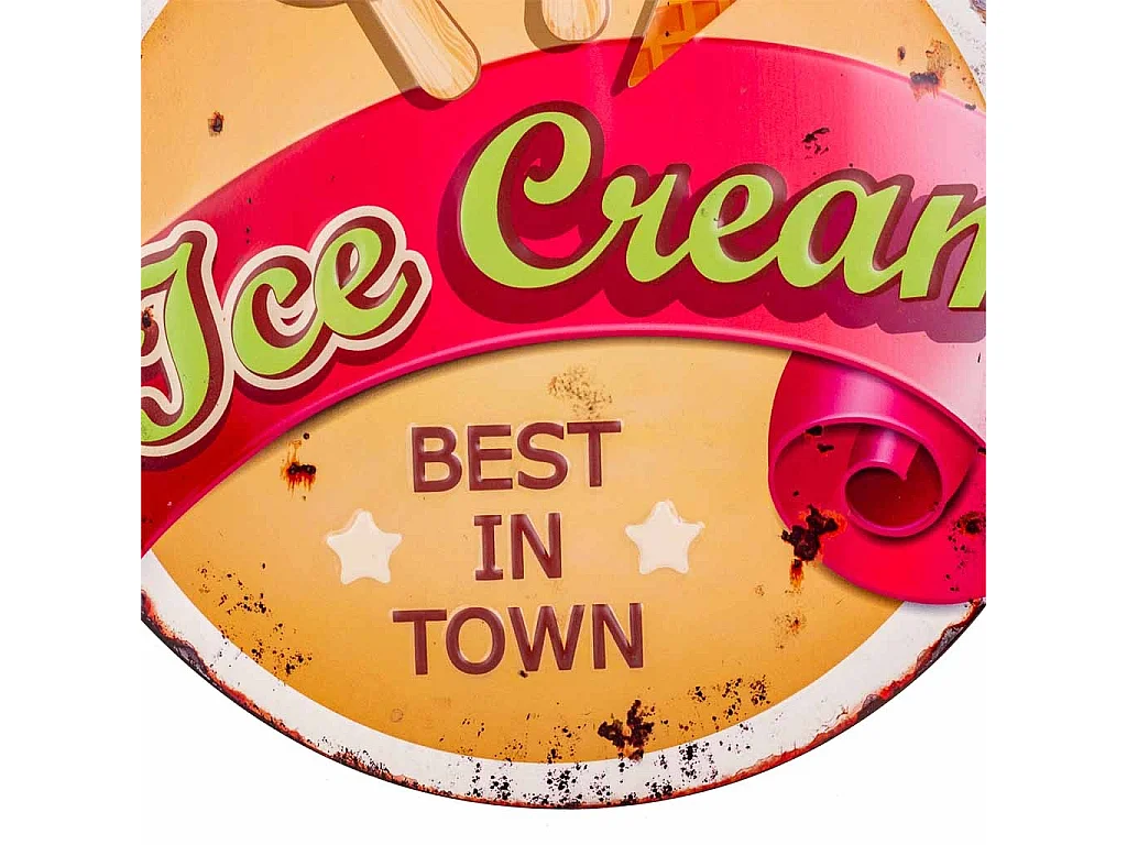 Placa de metal vermelha 38x45x1