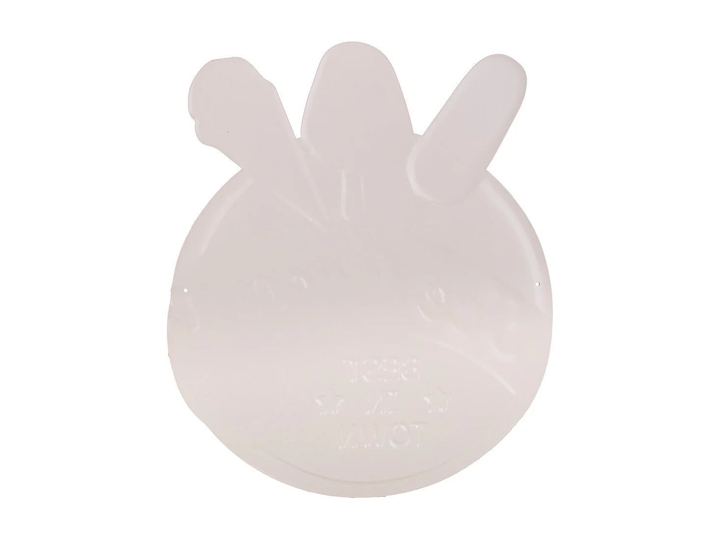 Placa de metal vermelha 38x45x1