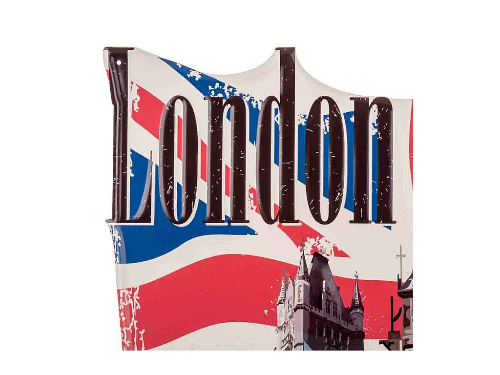 Wanddekorationsplatte aus Metall 55x70x1h cm