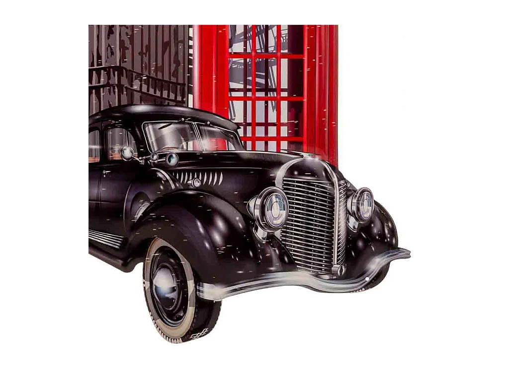 Wanddekorationsplatte aus Metall 55x70x1h cm