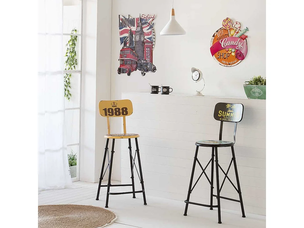 Piatto decorativo da parete in metallo 55x70x1h