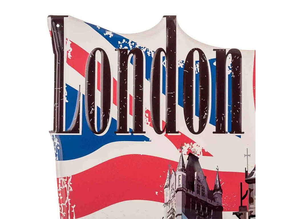 Piatto decorativo da parete in metallo 55x70x1h