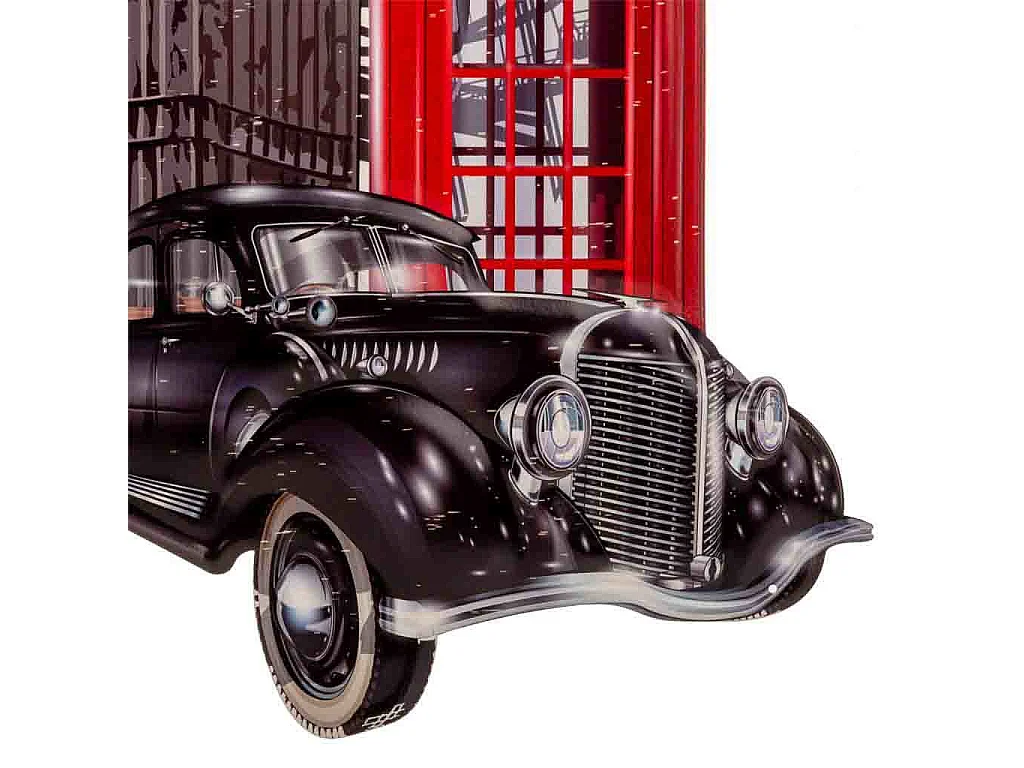 Piatto decorativo da parete in metallo 55x70x1h