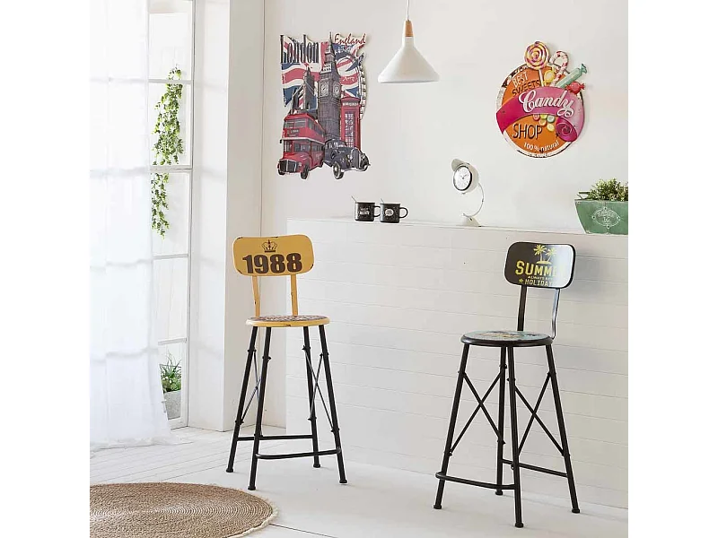 Rote Metallplatte 43x50x1h cm