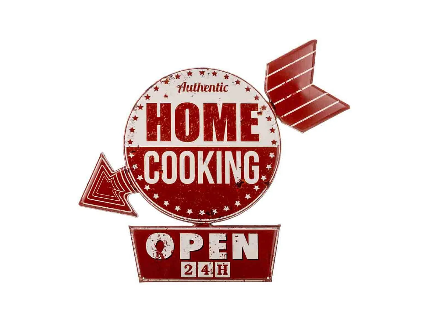 Wanddekorationsplatte aus Metall 52x59x1h cm