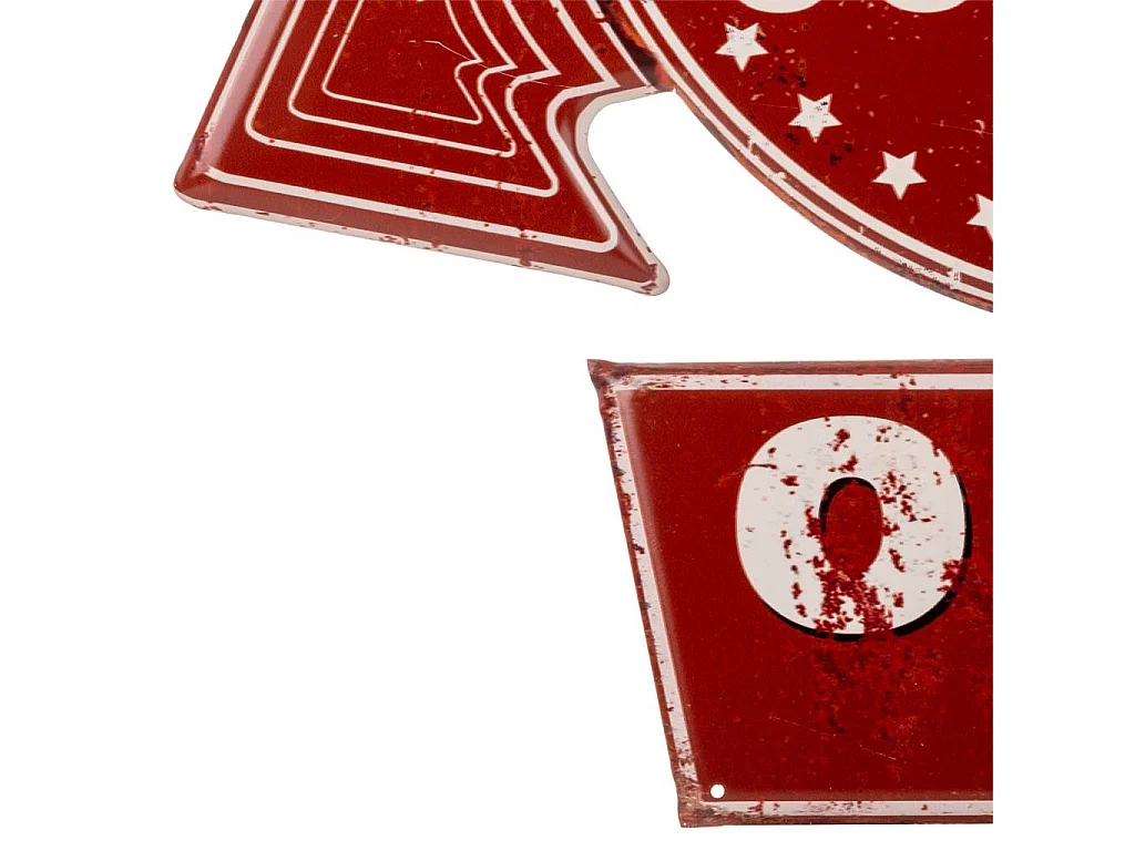 Plaque murale décorative en métal 52x59x1h