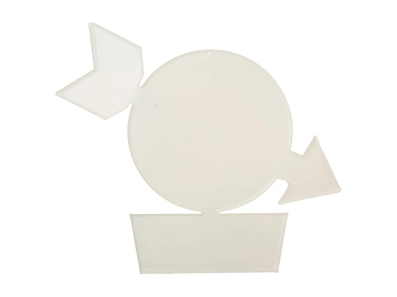 Plaque murale décorative en métal 52x59x1h