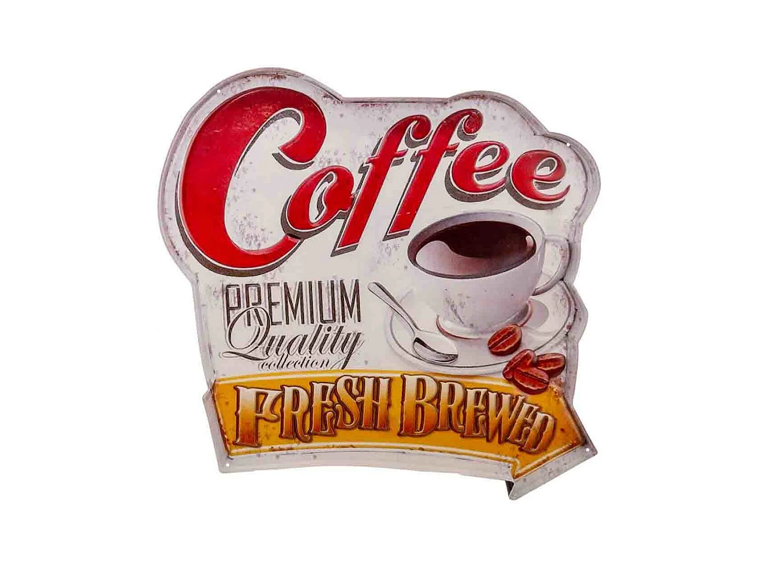 Piatto decorativo da parete in metallo 55x56x1h