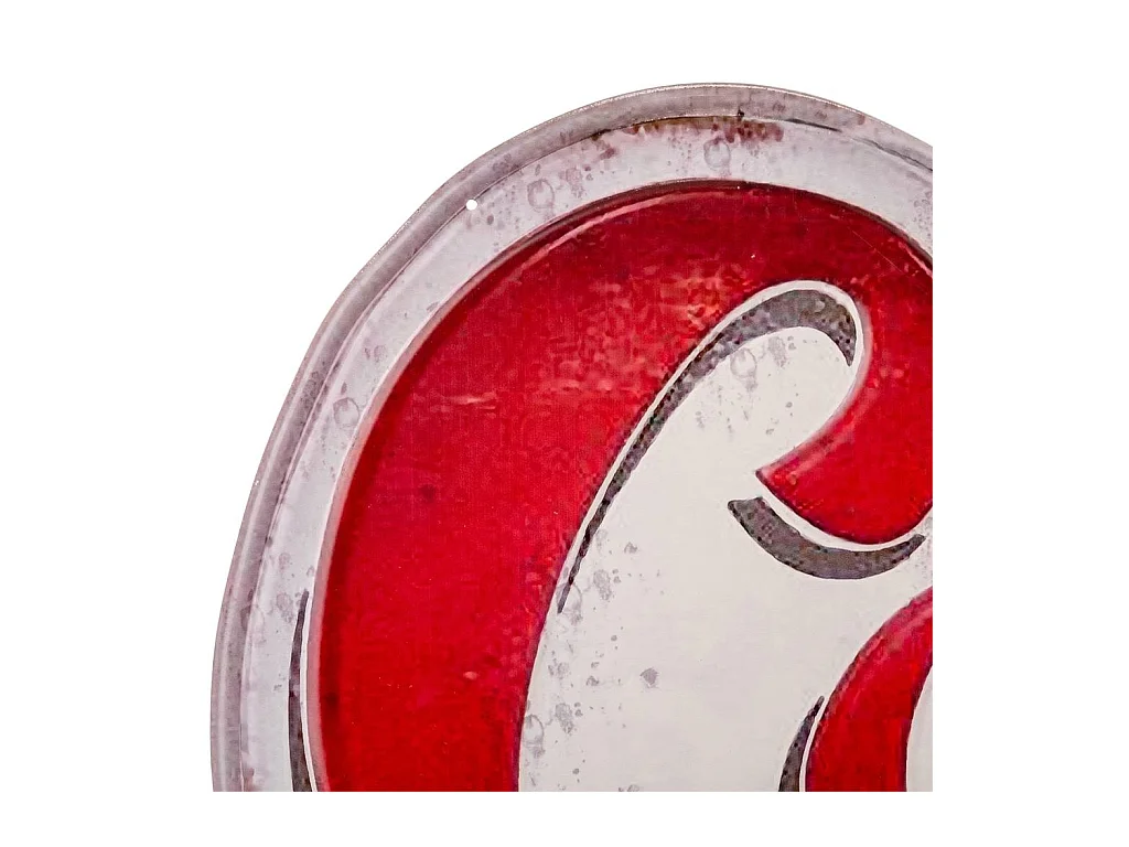 Piatto decorativo da parete in metallo 55x56x1h