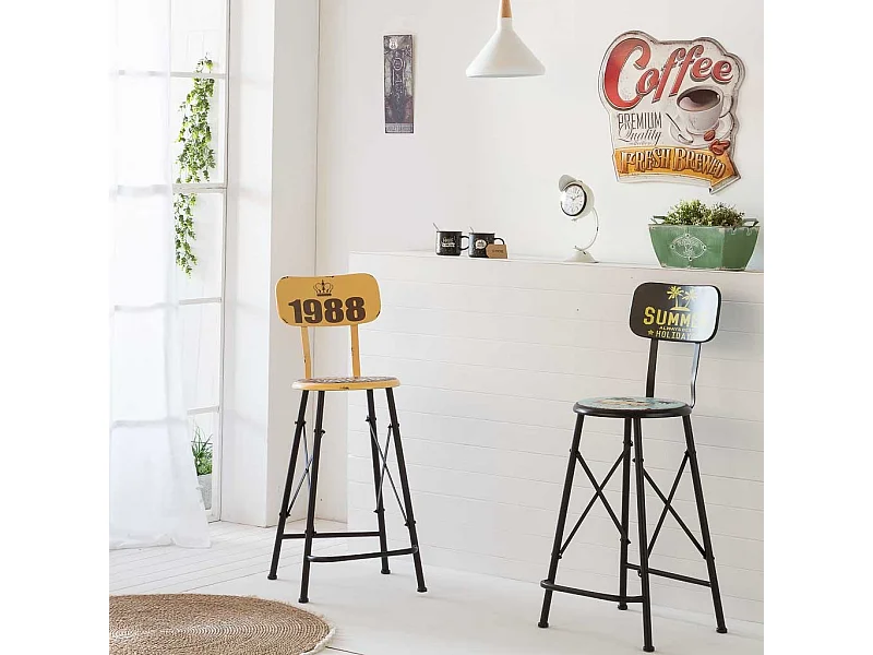 Placa metálica para decoração de parede 55x56x1