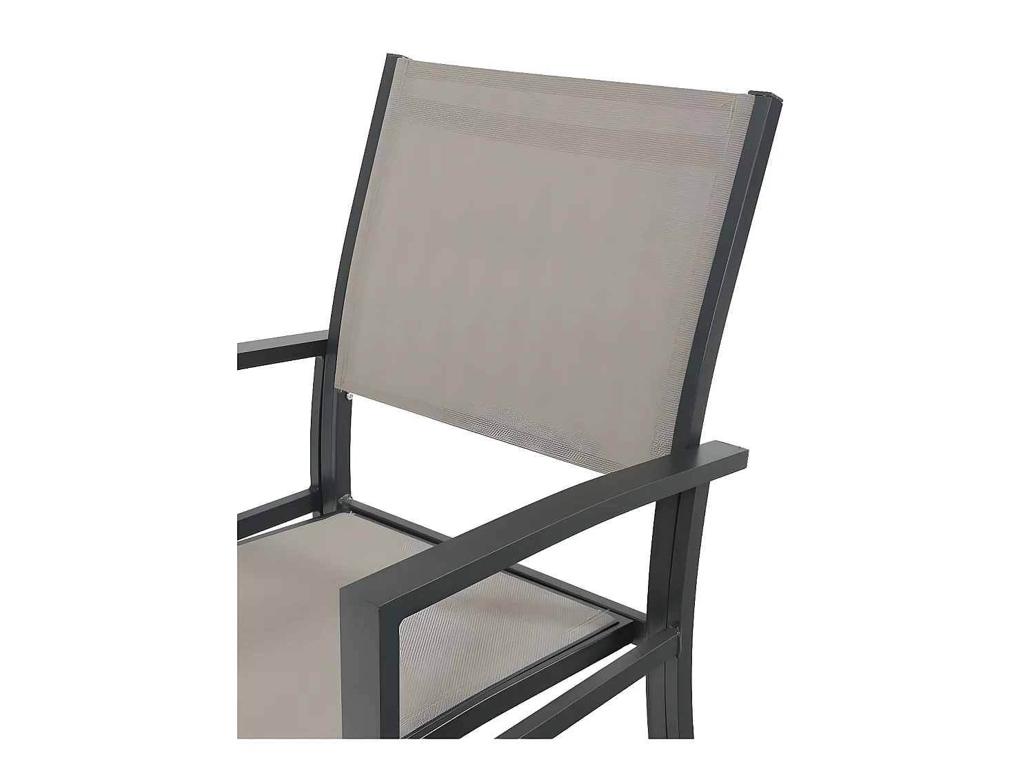 Gartenstuhl "Tropic" Alu/Textilene - Phoenix - Taupe - 2er-Set