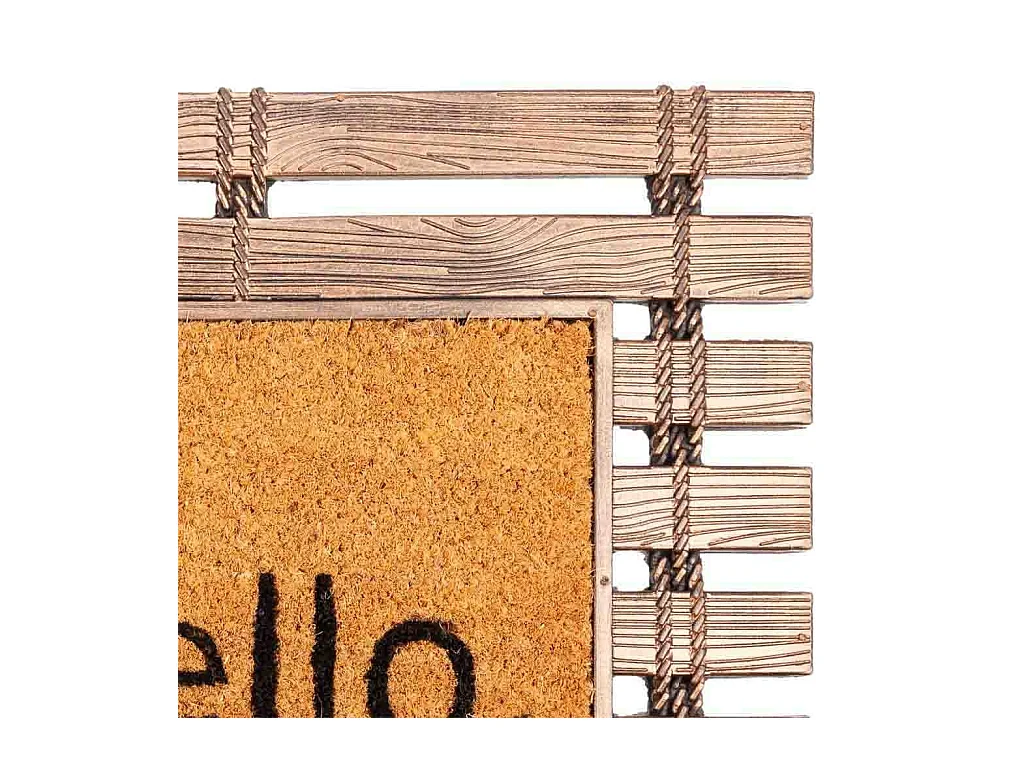 Capacho de borracha e fibra natural 45x75h