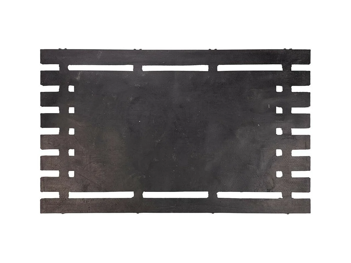 Capacho de borracha e fibra natural 45x75h