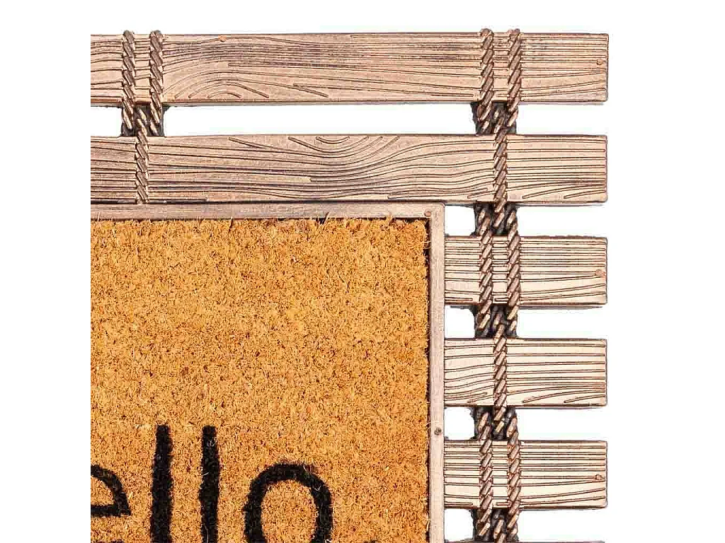 Felpudo de goma y fibra natural 45x75h