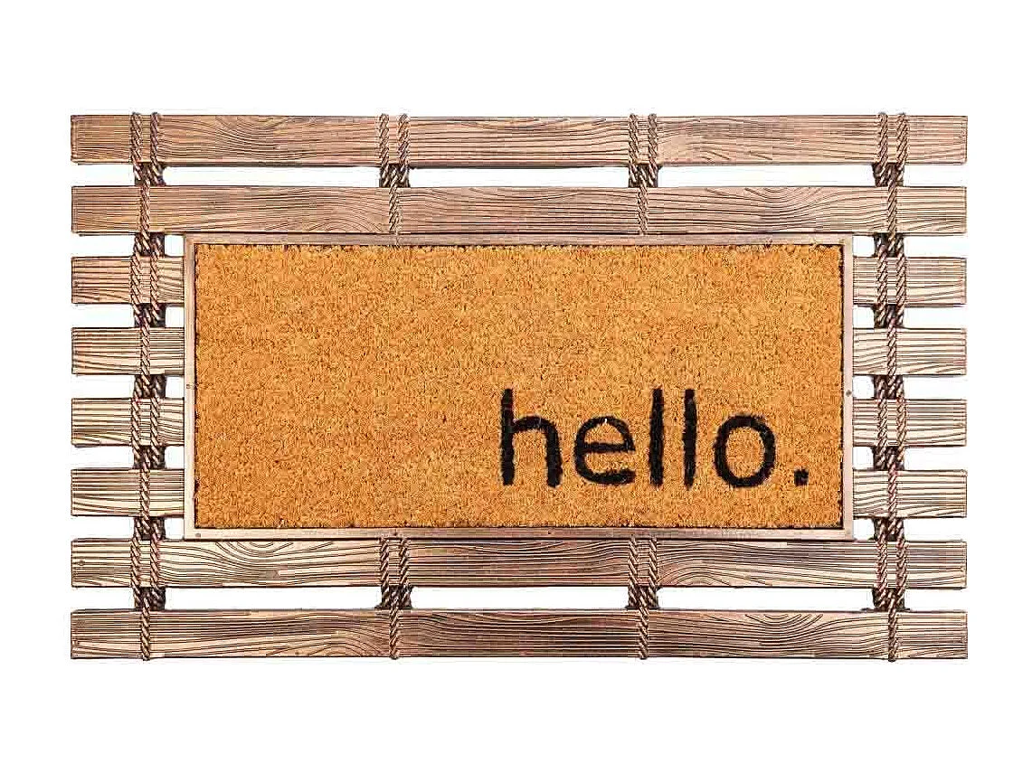 Zerbino in gomma e fibra naturale 45x75h