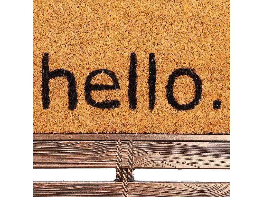 Zerbino in gomma e fibra naturale 45x75h