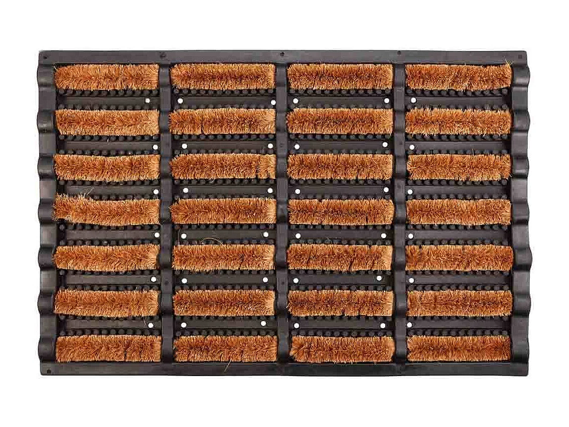 Capacho em fibra de coco e borracha 45x60