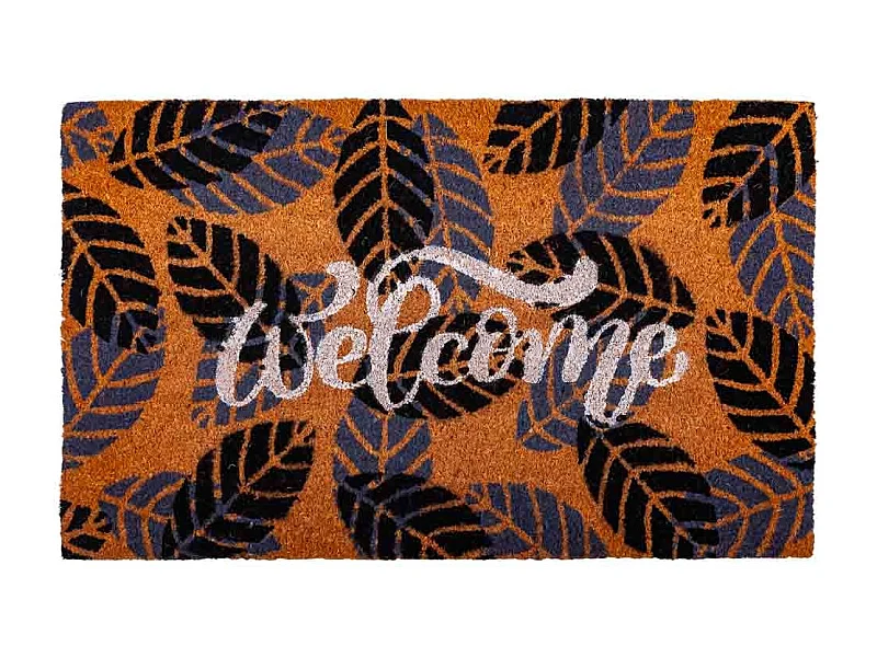 Paillasson en coco avec motif imprimé 45x75h