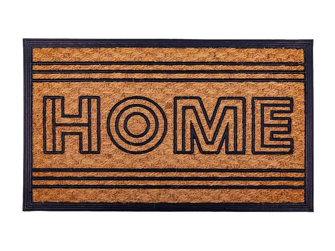 Fußmatte aus Gummi und Naturfaser, 45x75h cm