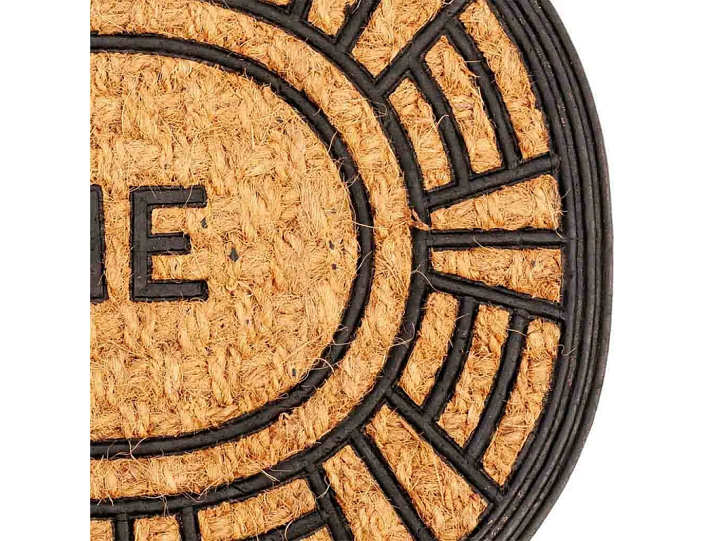 Paillasson ovale en coco naturel 45x75h