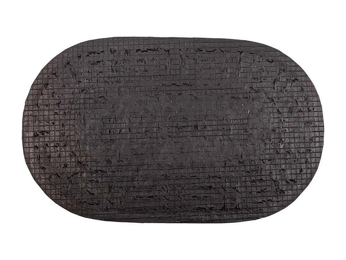 Paillasson ovale en coco naturel 45x75h