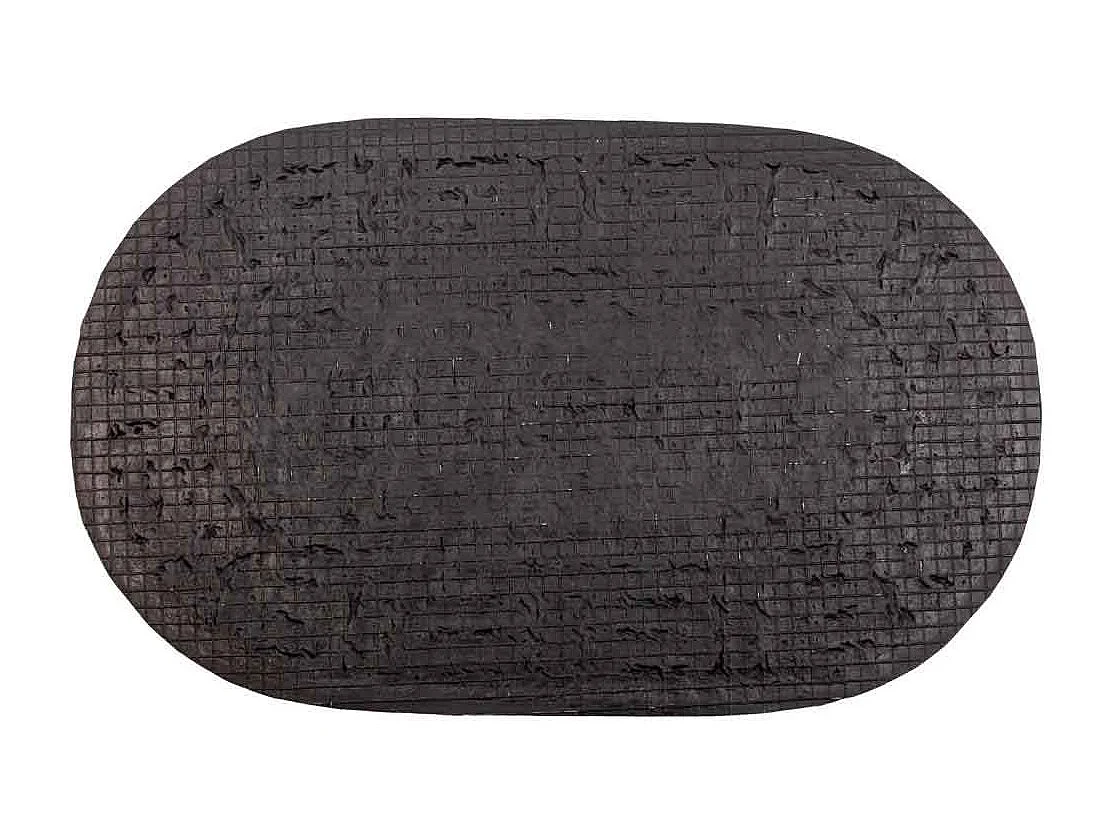 Paillasson ovale en coco naturel 45x75h