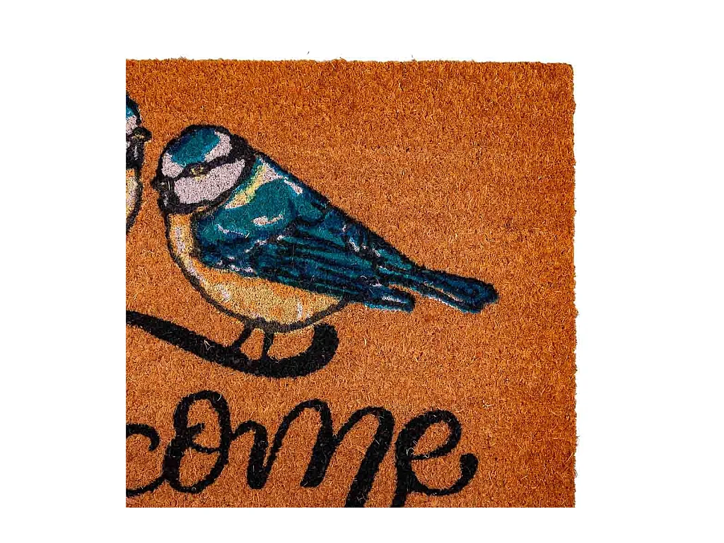 Paillasson en coco avec motif imprimé 45x75h