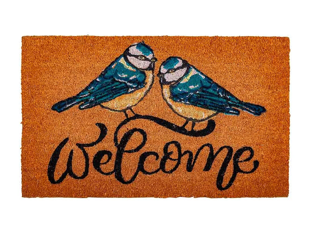 Fußmatte aus Kokosnuss mit aufgedruckter Zeichnung, 45 x 75 cm