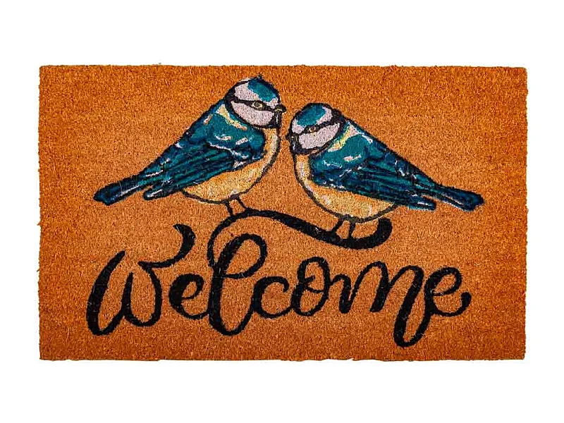 Paillasson en coco avec motif imprimé 45x75h